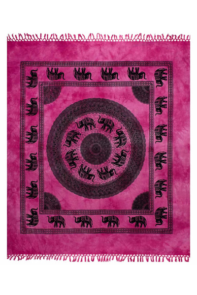Silk Fashion Πεστεμάλ διπλό (220εκ x 240εκ) 17 φούξια