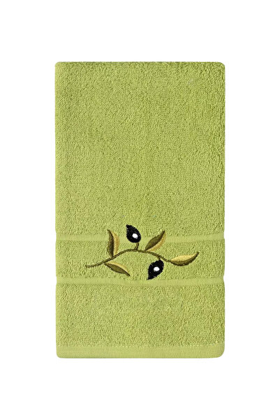 Silk Fashion Πετσέτα σώματος (70εκ x 140εκ) Πράσινη με σχέδιο κλαδιού