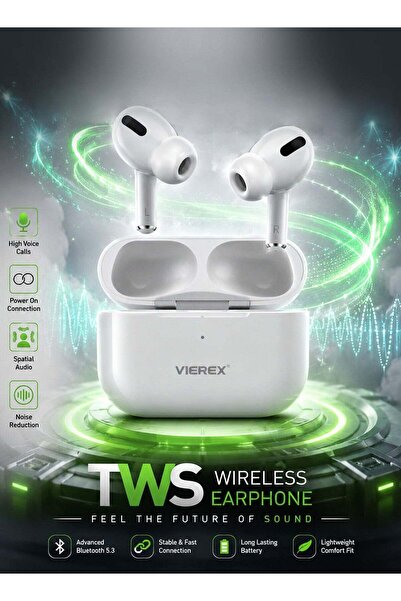 VIEREX VE-F3 Plus TWS Wireless Earbuds | Premium Sound & Pro Comfort