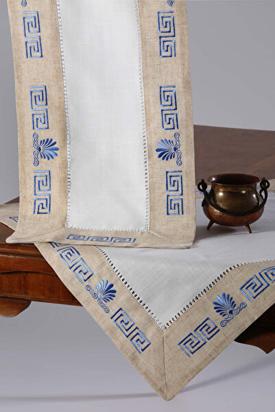 Silk Fashion Τραπεζομάντηλο WH19-010 (135εκ x 135εκ) γαλάζιο