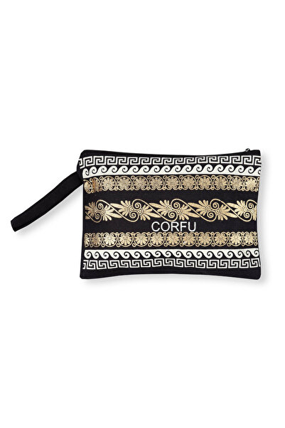 Silk Fashion Πορτοφόλι από καμβά (30cm x 20cm) χρυσό 5 ΚΕΦΑΛΟΝΙ -