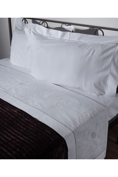 Silk Fashion Χειροποίητο Κεντητό Σεντόνι 2827 Τέσσερα Τεμάχια (225 εκ. x 270 ...