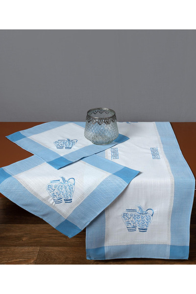 Silk Fashion Σετ 3 τεμαχίων 3741 (40εκ x 110εκ, 2x40εκ x 40εκ) μπλε