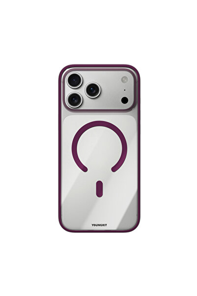 Youngkit iPhone 17 Pro Uyumlu Kılıf M-safe Şarj Özellikli Clear Serisi Kapak ...