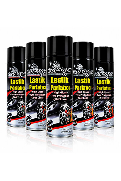 Ebrayn 5 Adet Premium Lastik Parlatıcı Aeresol Sprey