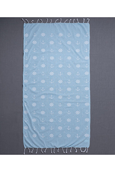 Silk Fashion Πεστεμάλ sf1755 (90εκ x 180εκ) Γαλάζιο