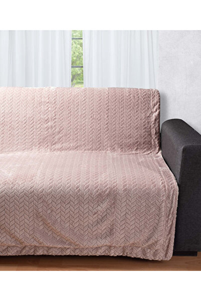 Silk Fashion Διακοσμητικό φλις ριχτάρι με σέρπα (150εκ x 200εκ) λιλά