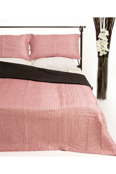 Silk Fashion Σετ κουβερλί (160εκ x 220εκ + 1 x 50εκ x 70εκ) 6330 ροζ