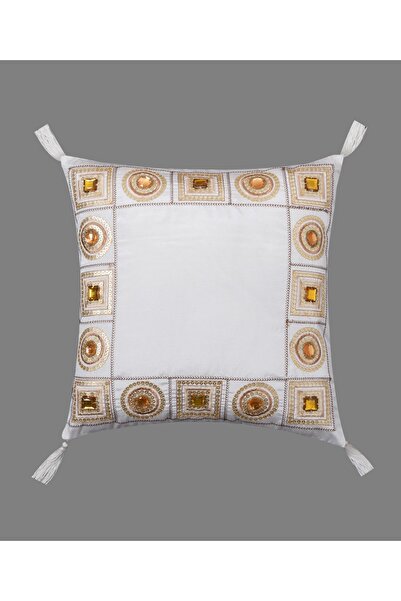 Silk Fashion Μαξιλαροθήκη (40cm x 40cm) 612 HN-03 Λευκή -
