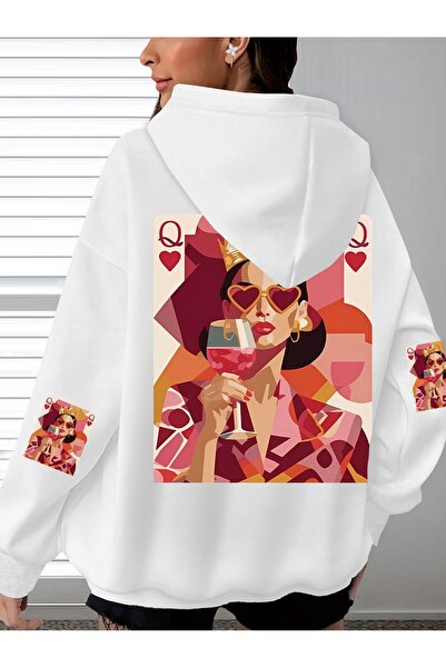 Deocept Unisex Sleeve Printed Hooded Kangaroo Pocket Comfortable Fit Regular ...