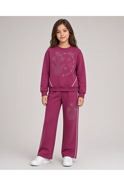 Kids Club Stone Flower Detail Girls' Set