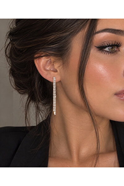 MAKSESUAR Women's Waterway Stone Long Evening Dress Earrings
