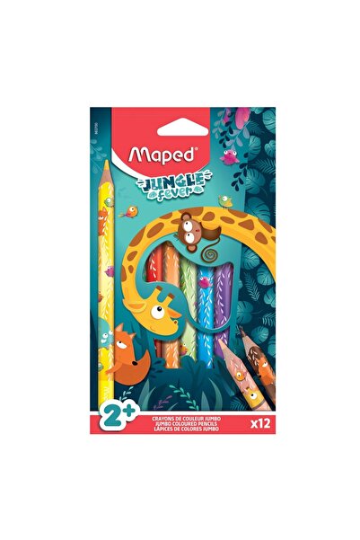 Maped Color'Peps Jumbo Jungle Fever Kuru Boya 12 Renk 863700