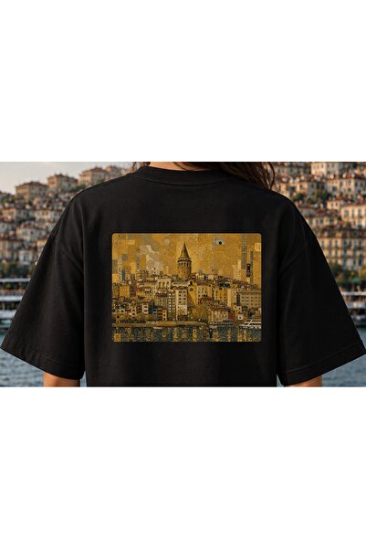 Gustav Klimt - İstanbul Baskılı Oversize Tişört