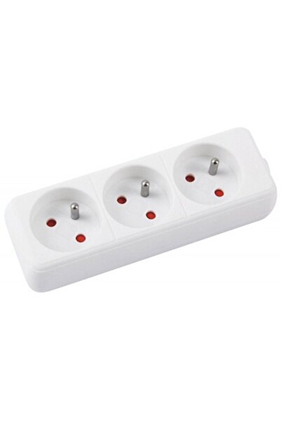 OFFICE products Extension cord with 3 sockets, 3 meter cable, - white