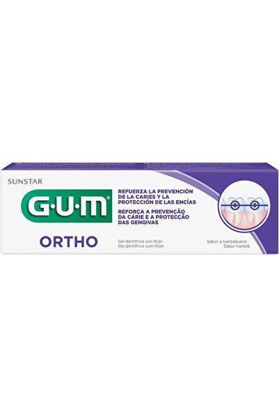 GUM Ortho Toothpaste Gel - Plaque Removal - Advanced Cavity Protection - Enam...