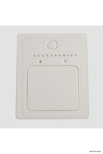 ZERO LAND Spt-Gld Luxury Earring Card with Window 100 (150053) Pieces White