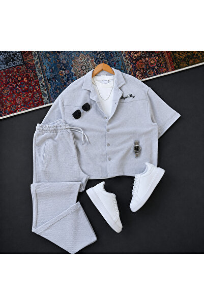 MODA Baggy Embroidered Shirt + Baggy Trousers