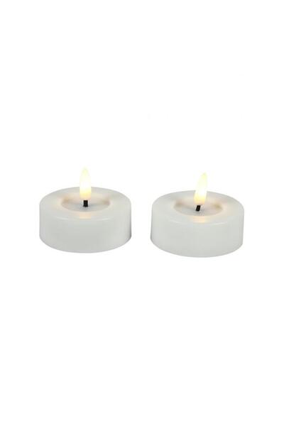 Plastona Κερί LED τύπου tea light λευκό εξωτερικού χώρου σετ 2 τεμαχίων Φ6.7Υ...