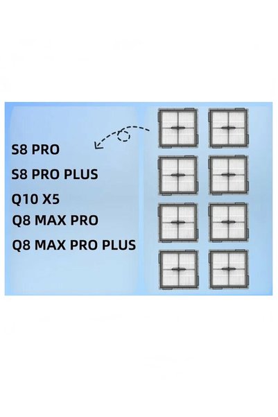 Rovexa 2 filtre și 2 mopuri compatibile cu Roborock Q10V și Q10V+