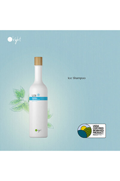O'right Ice Shampoo Normal ve Yağlanmaya Eğilimli Saçlar İçin Serinletici Mentollü Şampuan, 400 ml