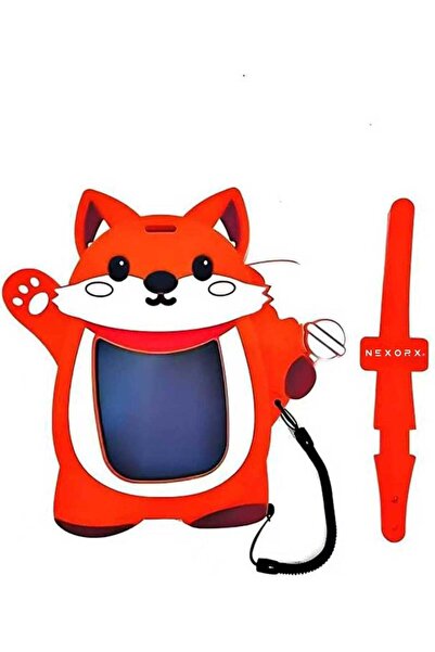 NexorX Play Pad Animal Series Kids Doodle Drawing Pad, Silicone & Plastic, Ink-Free & Mess-Free, Travel Buddy Educational Kid Toys for 2 3 4 5 6 7 8 Year Old Boys Girls Birthday Gift (Fox)