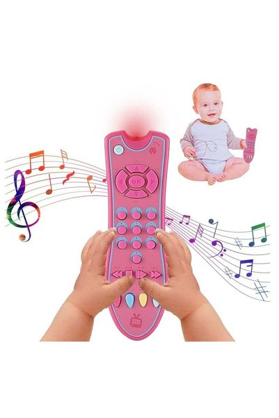 UKR TV Remote Control Singing Toy – Early Educational Musical Toy with Light ...
