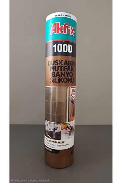 Akfix Beyaz Duşakabin Mutfak Banyo Silikonu 280 ml