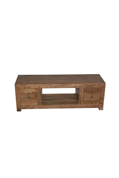 Artekko Creachem Έπιπλο τηλεόρασης από μασίφ ξύλο (120x40x40) εκ.