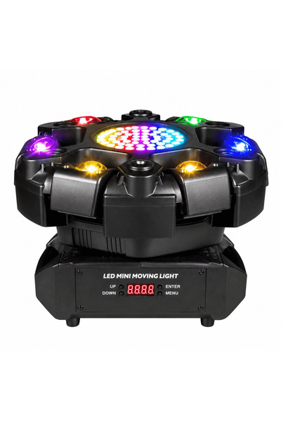 AT Performance Cap mobil LED profesional 100W, 6×10W RGBW, Laser Roșu + Verde...