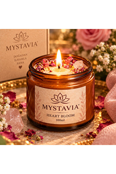 Aşk & Öz Sevgi Soya Mum- Heart Bloom