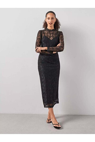 Sheya Rochie maxi, neagră - L