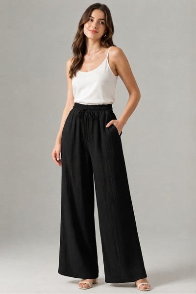 Banadamoda Women's High Waist Drawstring Strawberry Pants with Pockets