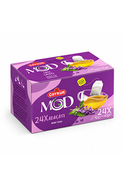 Çaykur Mod Island Tea Cup Tea Bags 2X20 40Gr. Pack of Twenty-Four