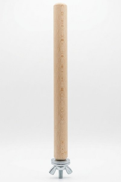 Mivra Pets Natural Wooden Bird Perch 22 cm X 20 mm Screw-In Cage Accessory