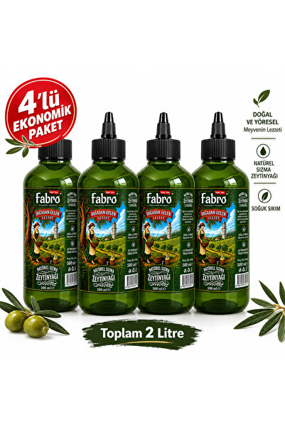 500ml Şef Şişe Naturel Sızma Zeytinyağı - 4'lü Ekonomik Paket