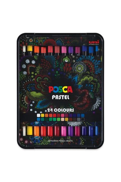 Uni Uniball Posca 24'lü Pastel Boya Kalemi /