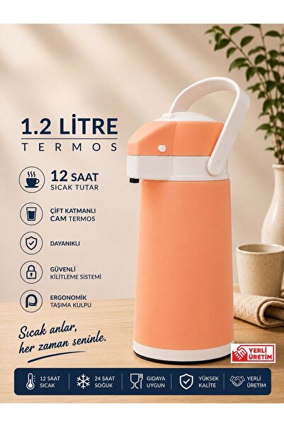 Galeriyo 1.2 Litre Su Termosu Çay Termosu Piknik Termosu