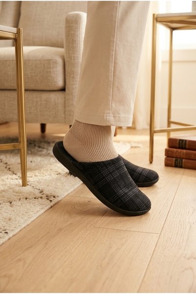 Relaxa Men's House Slippers, Dowry Slippers, Winter Slippers, Non-Sound Soft ...
