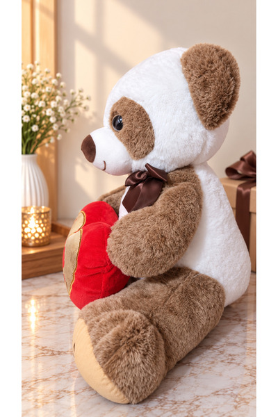 Hala 50 cm Plush Teddy Bear with Heart Pillow – Gift for Lovers, Birthdays and Special Occasions