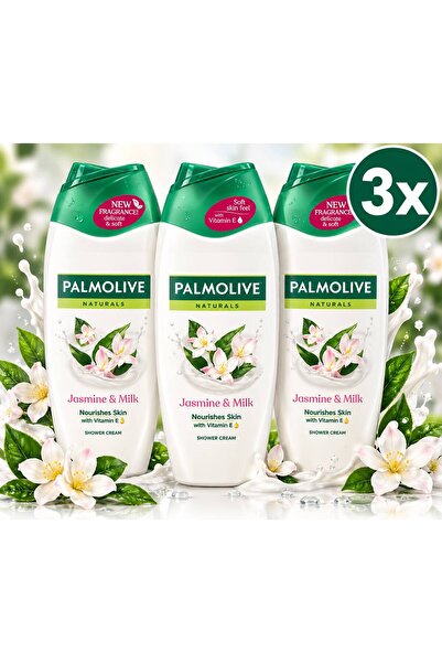 Palmolive 3x 500 Ml gel de dus jasmine & milk