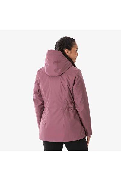 Decathlon Kadın Outdoor Su Geçirmez Kar Montu/Kışlık Mont - Gri Mor - NH500 -10 °C
