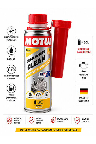 Motul Motuk Dizel Yakıt Katkısı Enjektör Temizleyici Yakıt Sistemi Temizleyic...