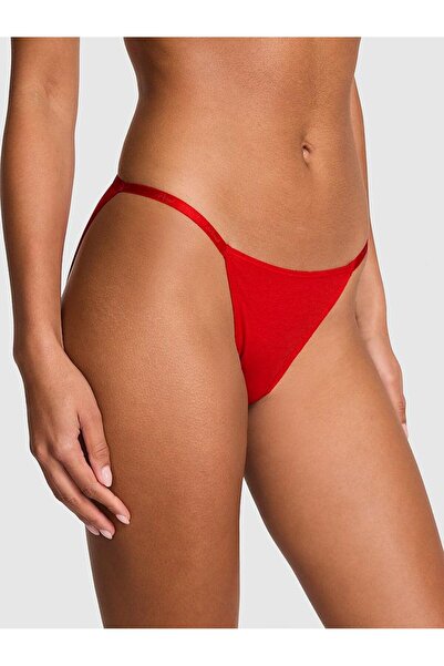 PINK Logolu Pamuklu Askılı Bikini Külotu