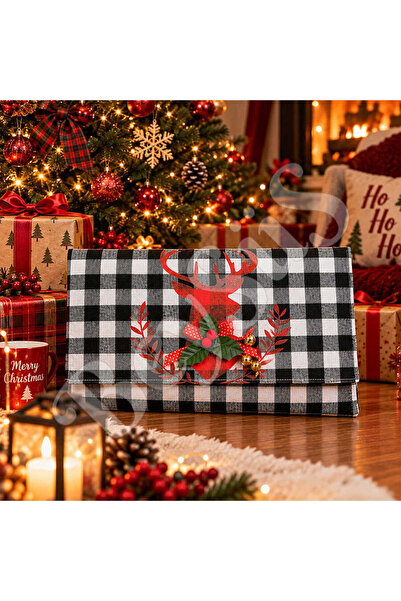 BeySüS Black and White Christmas Tree Front Bag