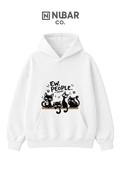 PANDORICA Cute Cat Meme Sweet Cats Designed 3 Thread Cotton Maternity Sweatshirt