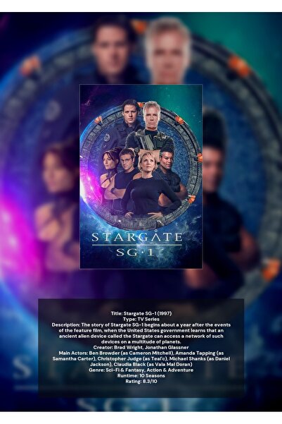 OEM Αφίσα Ινφογραφικό Stargate SG-1, Συλλογή SF, Χαρτόνι 250γρ, A4