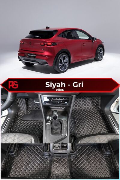 PASPASGRAFT Renault Clio 6 2025-2026 Hatchback Araca Özel 8D Deri Tam Kaplama...