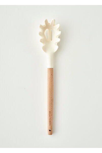 Bella Maison Olivia Silikon Makarna Kepçesi Krem (31x6x4 cm)