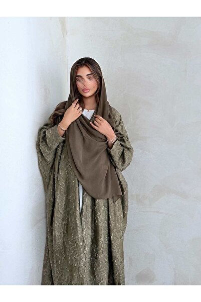 AYA MWT2129 - عباية اورنقزا اخضر فاتح